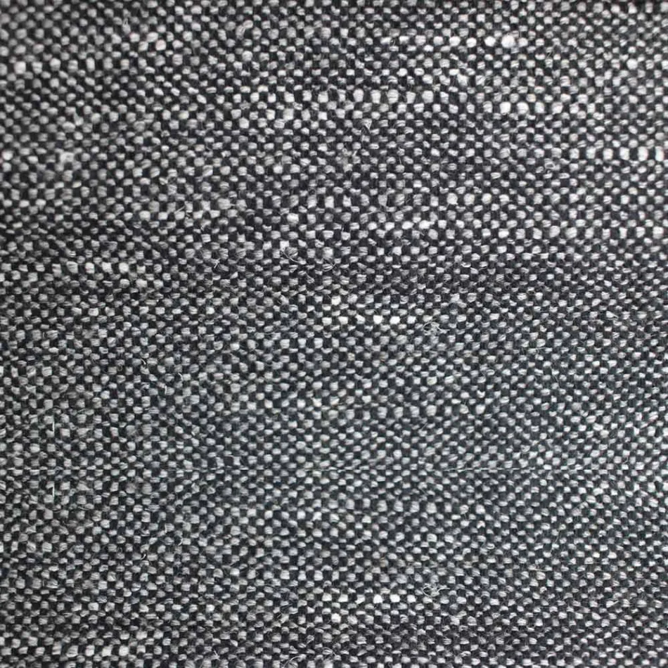 Krzesło do jadalni materiałowe z drewnianą podstawą Made in Italy - kokos Viadurini