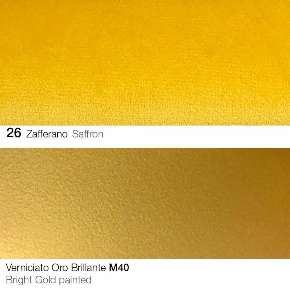 Krzesło do jadalni z tkaniny ze złotymi nogami Made in Italy - Marchesi Viadurini