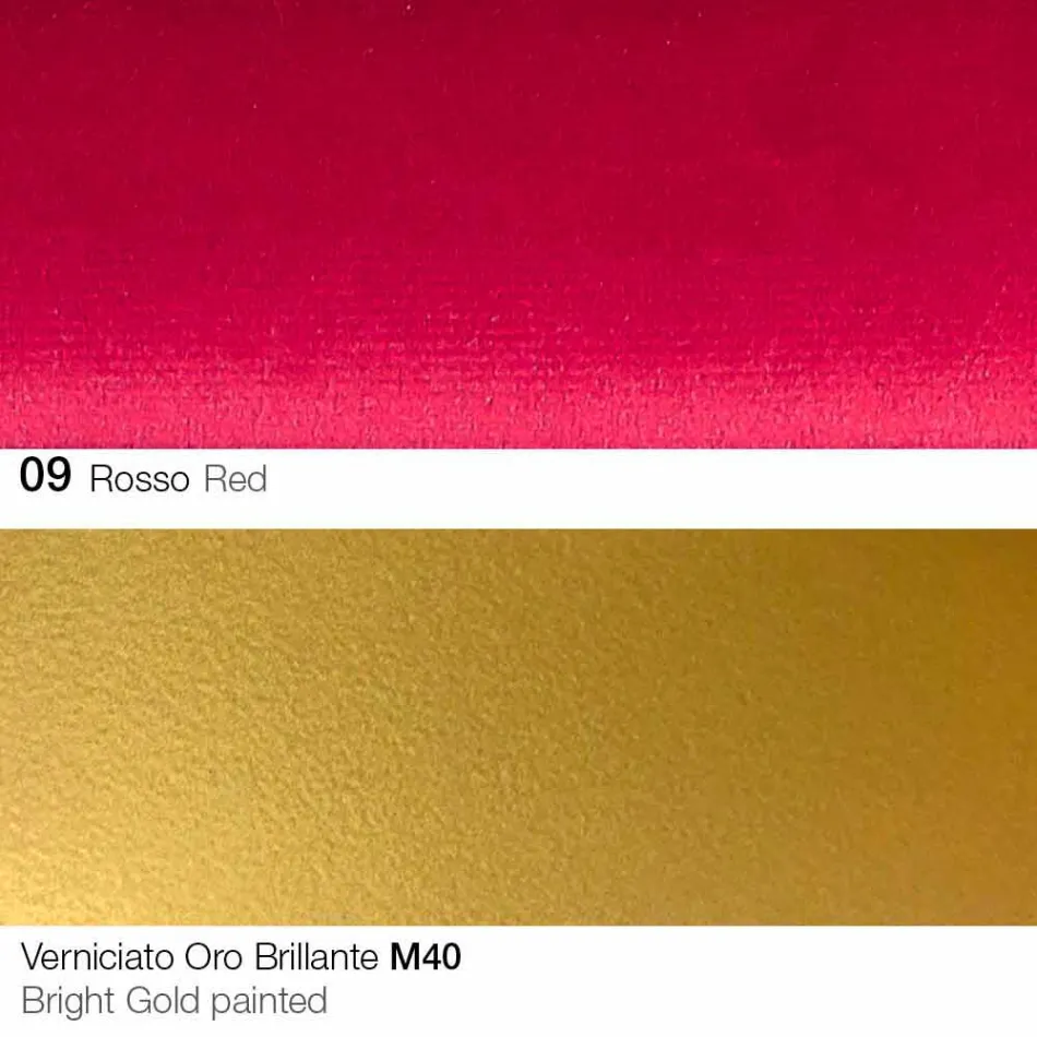 Krzesło do jadalni z tkaniny ze złotymi nogami Made in Italy - Marchesi Viadurini