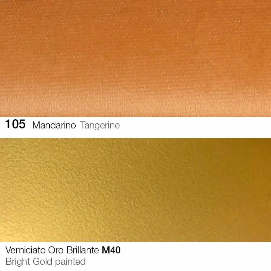 Krzesło do jadalni z tkaniny ze złotymi nogami Made in Italy - Marchesi Viadurini