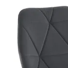 Krzesło do jadalni z tkaniny i złotego metalu 4 sztuki - Smeralda Viadurini