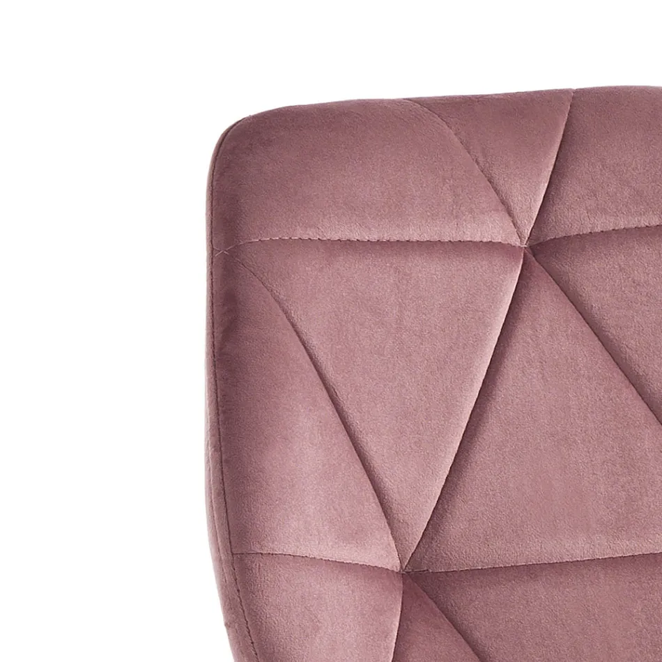 Krzesło do jadalni z tkaniny i złotego metalu 4 sztuki - Smeralda Viadurini