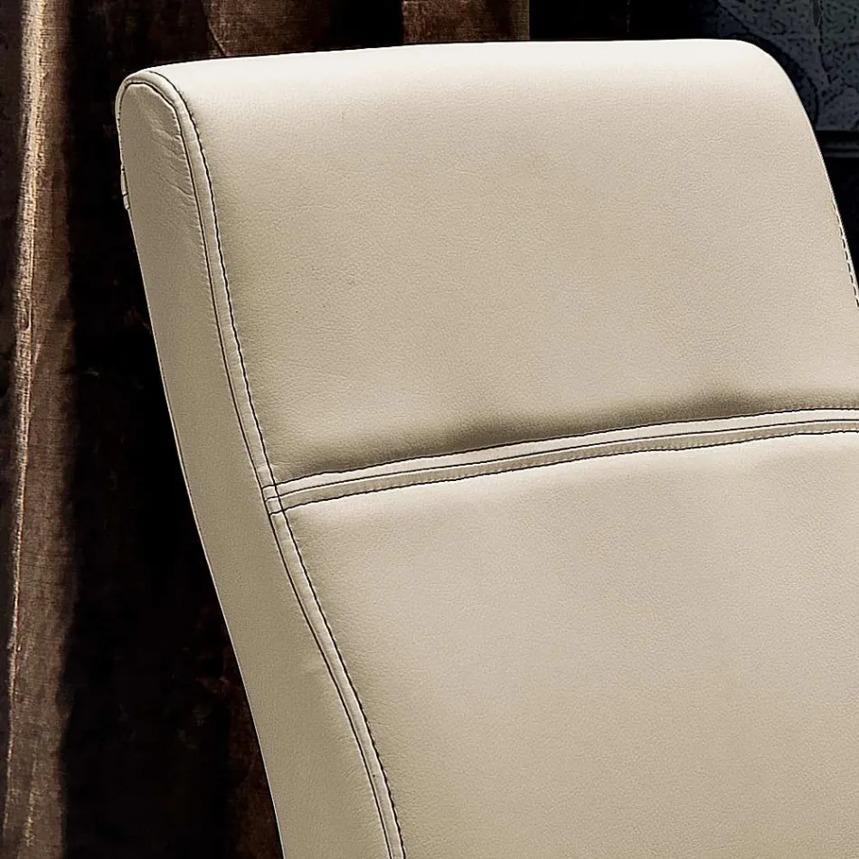 Nowoczesne krzesło do jadalni z ekoskóry wyprodukowane we Włoszech, Luigina Viadurini