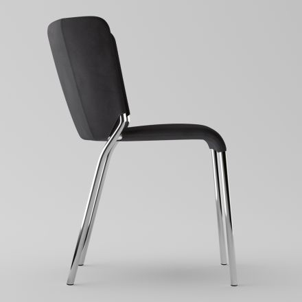Krzesło do jadalni pokryte ekoskórą Made in Italy - Giulia Viadurini