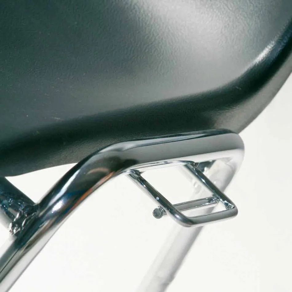 Nowoczesne krzesło do sali konferencyjnej lub sali konferencyjnej z metalu i czarnego ABS - Zetica Viadurini