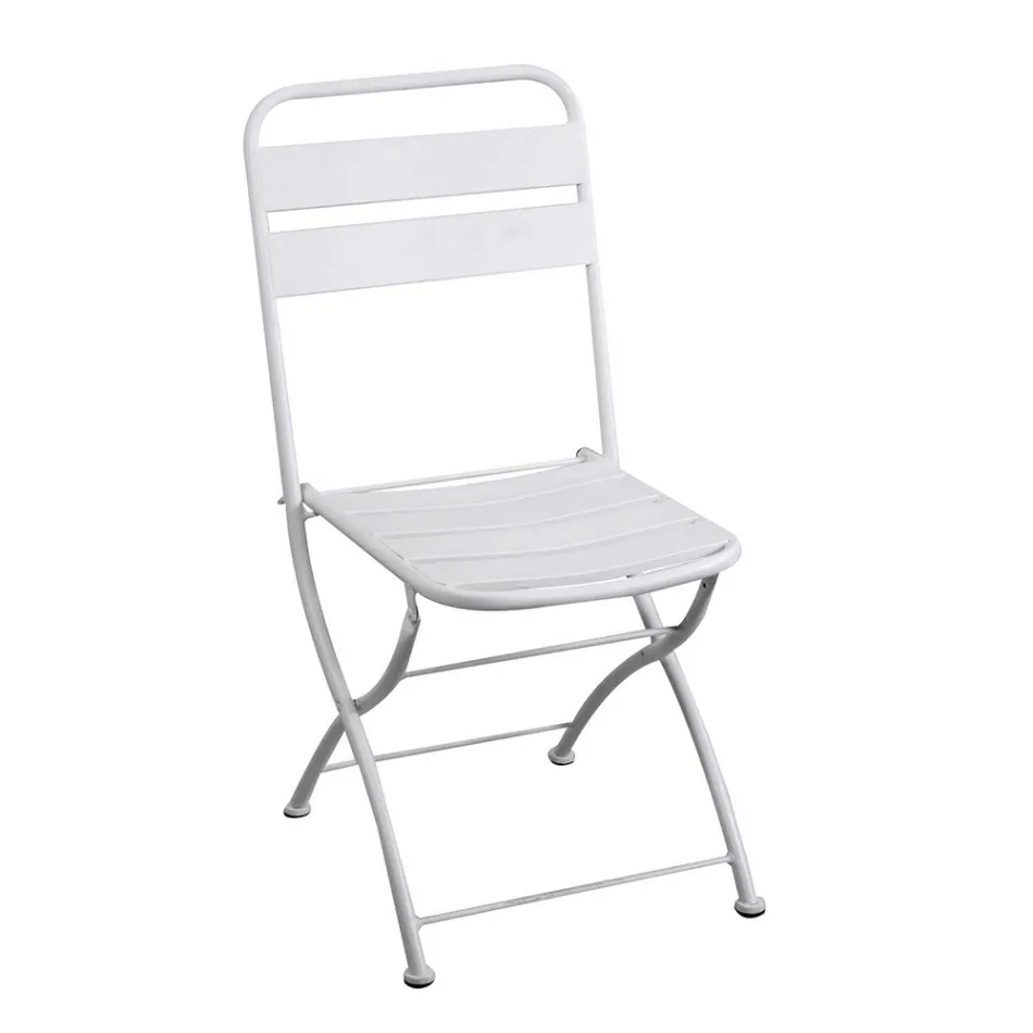 Składane krzesło ogrodowe wykonane w całości z metalu - Ribbon Viadurini