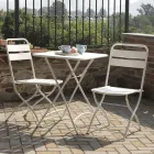 Składane krzesło ogrodowe wykonane w całości z metalu - Ribbon Viadurini