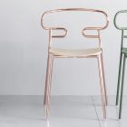 Cenne krzesło do układania w stosy z metalu i jesionu Made in Italy, 2 sztuki - Trosa Viadurini