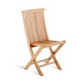Składane krzesło ogrodowe z drewna tekowego Made in Italy - Sleepy