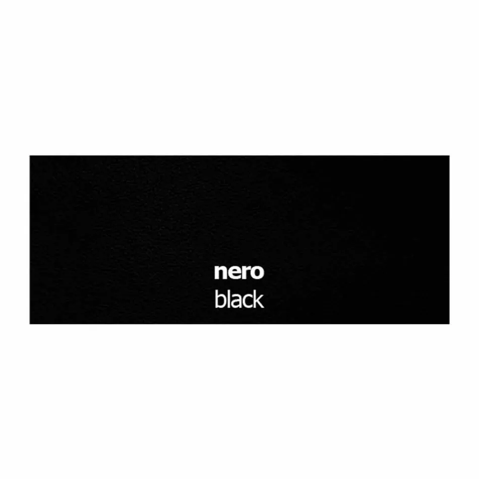 Skórzane krzesło tapicerowane z metalową konstrukcją Made in Italy, 2 sztuki - cynk Viadurini