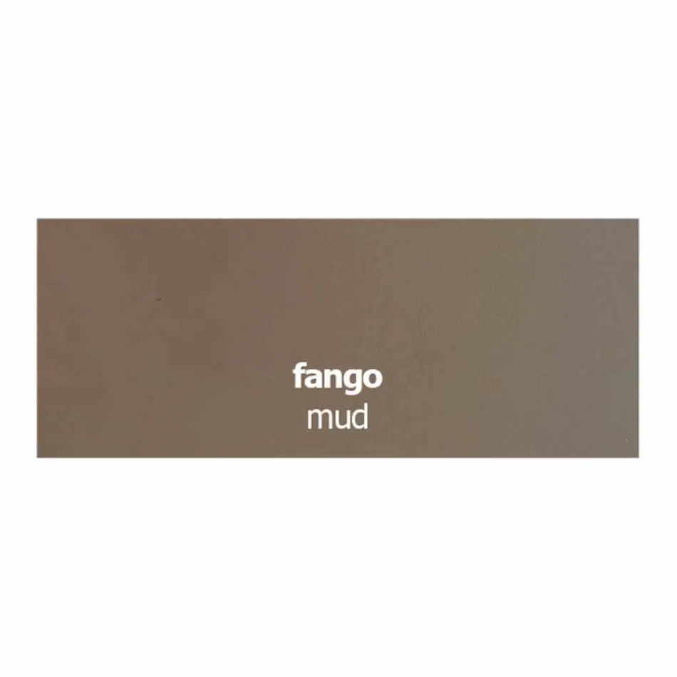 Skórzane krzesło tapicerowane z metalową konstrukcją Made in Italy, 2 sztuki - cynk Viadurini