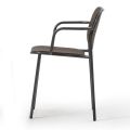 Krzesło do jadalni z drewna i metalu Made in Italy 2 sztuki - Saffia