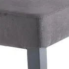 Krzesło do jadalni z mikrofibry i drewna Made in Italy 2 sztuki - Simonella Viadurini