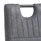 Krzesło do jadalni ze starzonej skóry syntetycznej 4 sztuki - Cassandra Viadurini