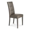 Krzesło do jadalni ze skóry syntetycznej Made in Italy 2 sztuki - Emilian