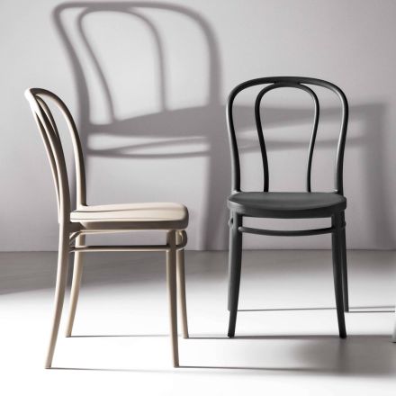 Krzesło do jadalni z polipropylenu do układania w stosy do 10 jednostek, 4 sztuki - Gaya Viadurini