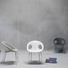 Krzesło do jadalni z technopolimeru Made in Italy 2 sztuki - Yuri Viadurini