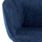 Krzesło do jadalni z tkaniny i drewna Made in Italy 4 sztuki - Bardella Viadurini