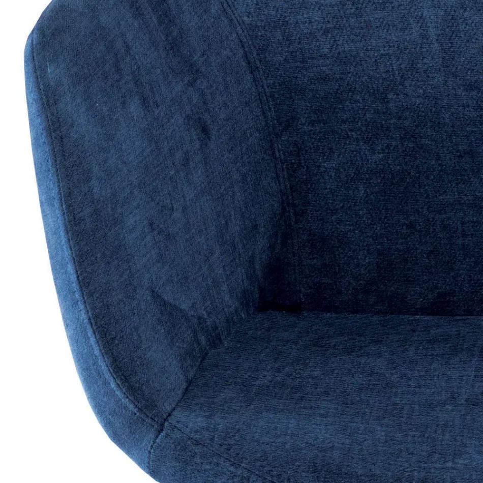 Krzesło do jadalni z tkaniny i drewna Made in Italy 4 sztuki - Bardella Viadurini