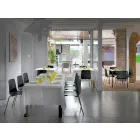 Wykonane we Włoszech Krzesło do jadalni z metalu i polipropylenu, 4 sztuki - Carlita Viadurini