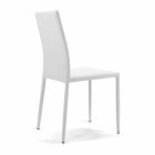 Krzesło do salonu z możliwością sztaplowania, wyściełane i tapicerowane ekoskórą – Monamour Viadurini