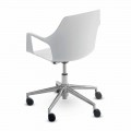 Krzesło biurowe z aluminium i polipropylenu Wykonane we Włoszech, 2 sztuki - Charis