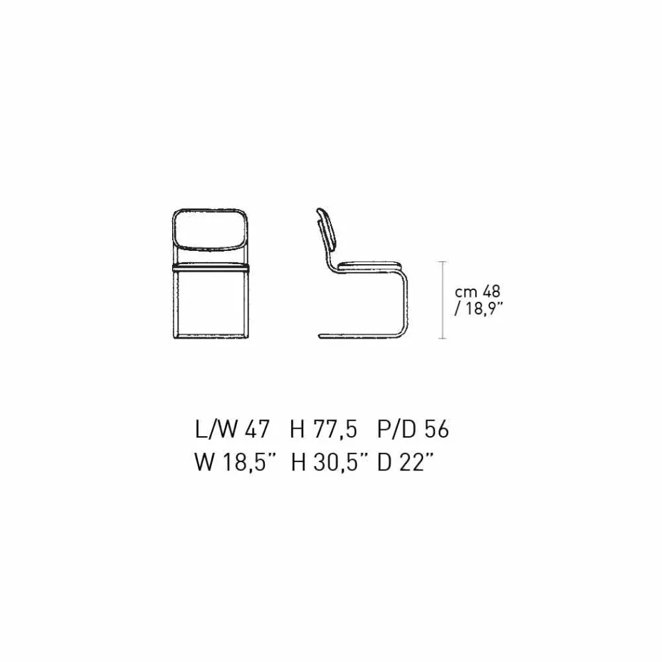Krzesło biurowe ze skóry ze strukturą z chromowanej stali Made in Italy - Octant Viadurini