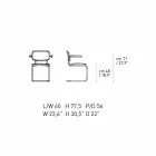 Krzesło biurowe ze skóry ze strukturą z chromowanej stali Made in Italy - Octant Viadurini