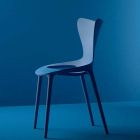 Krzesła ogrodowe z możliwością układania w stosy z polipropylenu 4 sztuki - Love by Vondom Viadurini