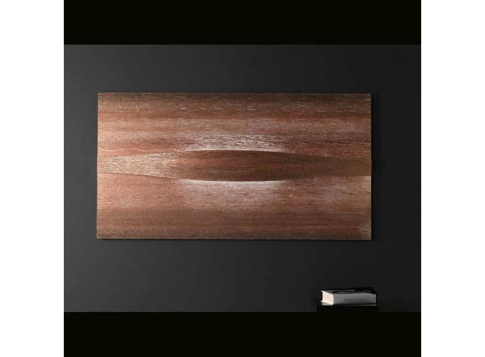 Selene Art &amp; Światło kinkiet z teksturą paneli 140xH75 cm Viadurini