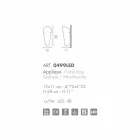 Selene Bloom aplikacja szkło ręcznie we Włoszech 12x11 H28cm Viadurini