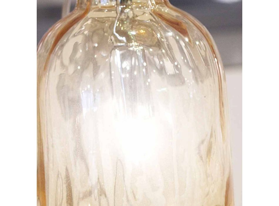 Selene Bossa Nova lampkę Ø10 H 26cm bursztynowego szkła dmuchanego Viadurini