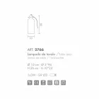 Selene Bossa Nova lampkę Ø10 H 26cm bursztynowego szkła dmuchanego Viadurini