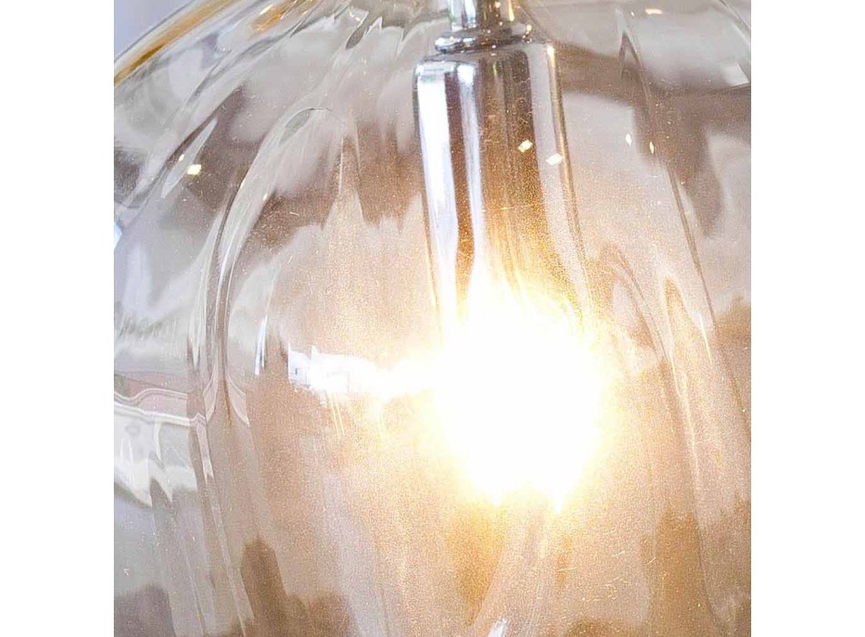 Selene Bossa Nova lampkę Ø15 H 21cm bursztynowego szkła dmuchanego Viadurini