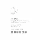 Selene Bossa Nova lampkę Ø15 H 21cm bursztynowego szkła dmuchanego Viadurini