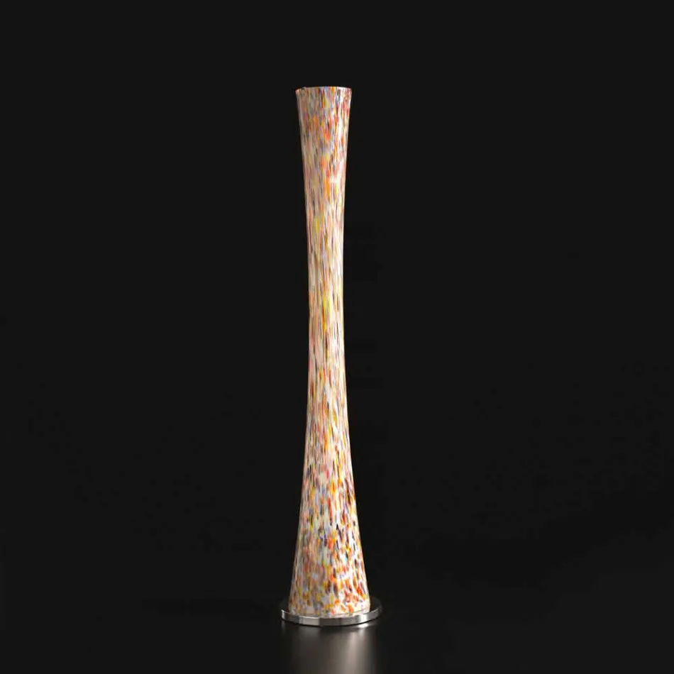 Selene klepsydrowy szklany światła podłogi H175cm Ø36 Viadurini