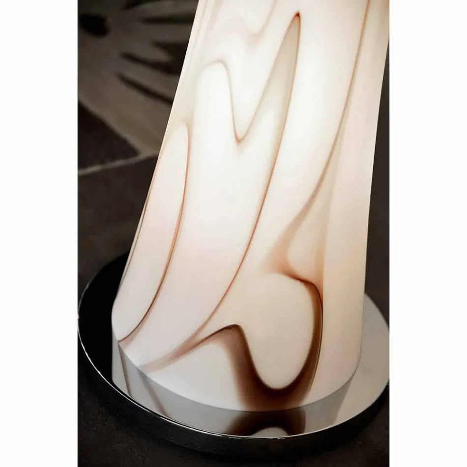 Selene klepsydrowy szklany światła podłogi H175cm Ø36 Viadurini