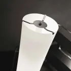 Selene klepsydrowy szklany światła podłogi H175cm Ø36 Viadurini