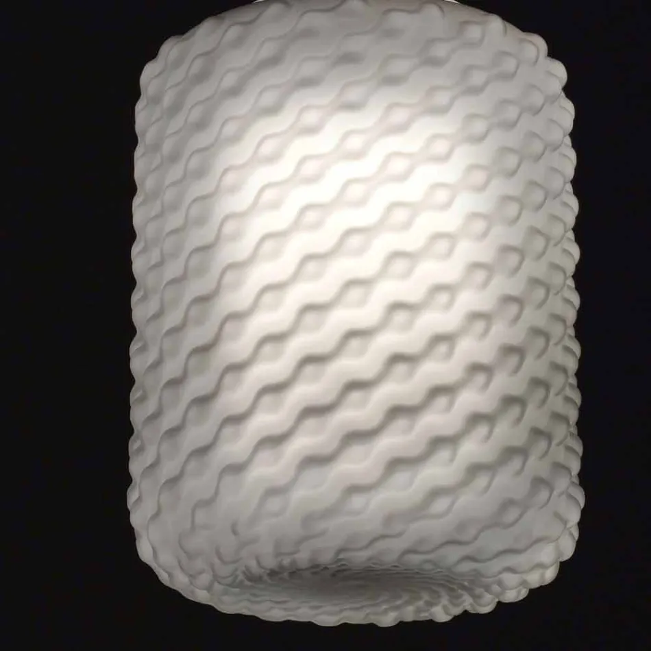 Selene Domino lampa wisząca wdmuchiwane O21 H 27/140 cm szkło Viadurini