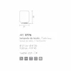 Selene Domino lampa stołowa O21 H30cm dmuchane szkło wykonane we Włoszech Viadurini