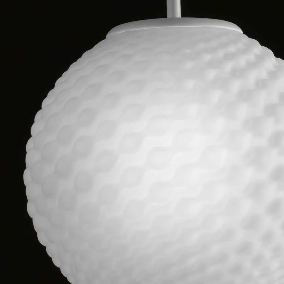 Selene Domino świecznik szklany ręcznie O27 H27 / 140 cm Viadurini