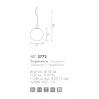 Selene Domino świecznik szklany ręcznie O27 H27 / 140 cm Viadurini