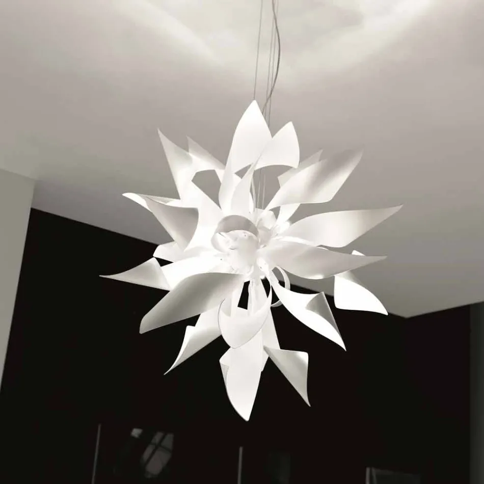Selene Ginger lampda do zawieszenia metalowego made in Italy Ø80 H200cm Viadurini