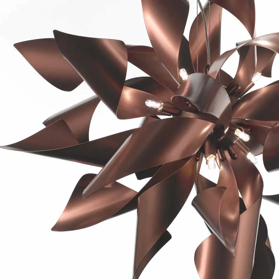 Selene Ginger lampda do zawieszenia metalowego made in Italy Ø80 H200cm Viadurini