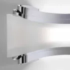 aplikacja Selene Jońskie stalowy 32x10 H16cm i szkło wykonane we Włoszech Viadurini