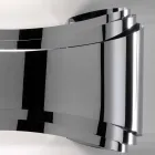 Selene Ionic kinkiet wykonany we Włoszech, 30x10 H16cm, szkło i stal Viadurini