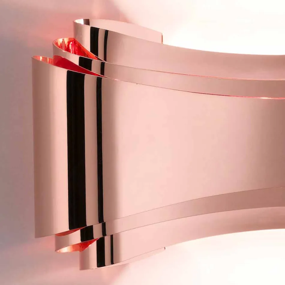 Selene Ionic kinkiet wykonany we Włoszech, 30x10 H16cm, szkło i stal Viadurini