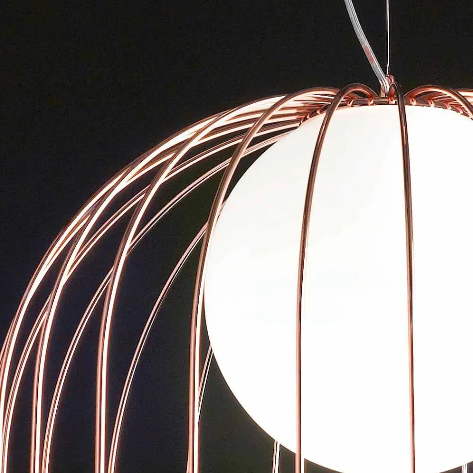 Selene Kluvì lampa wisząca szklany Ø54 H 70/200 cm Viadurini