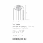 Selene Kluvì od konstrukcji Lampa w szklany Ø54 H 70cm Viadurini