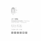 Selene Kluvì lumetto szklany i metalu Ø19 H 27cm Viadurini